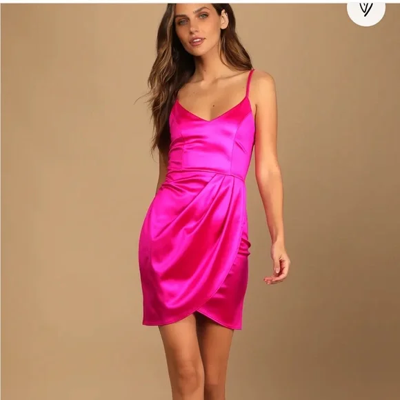 Lulus | Dresses | Lulus Magenta Satin Bodycon Dress | Poshmark Lulus | Dresses | Lulus Magenta Satin Bodycon Dress | Poshmark